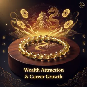 Premium Citrine Crystal Bracelet – High-Vibration Abundance Energy-8mm