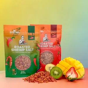 PREMIUM Roasted Shrimp Salt- COMBO PACK, MILD & SPICY Flavor Natural Spice