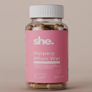 Slippery When Wet – Intimate Moisture, Hydration & Comfort Support with Hyaluronic Acid, Slippery Elm, Marshmallow Root, Okra Extract & Evening Primrose | Feminine Wellness Supplement | Vegan · Non-GMO