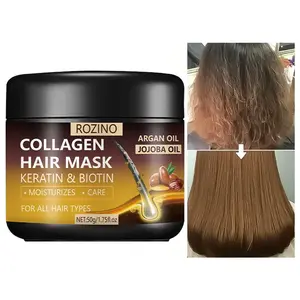 Collagen Hair Mask, Keratin Hair Mask, Moisturizing Hair Conditioning Hair Mask, Hair Care & Styling Product for Women & Men, Hairdressing Tool for Daily Use, Hair Shiny Moisturizer