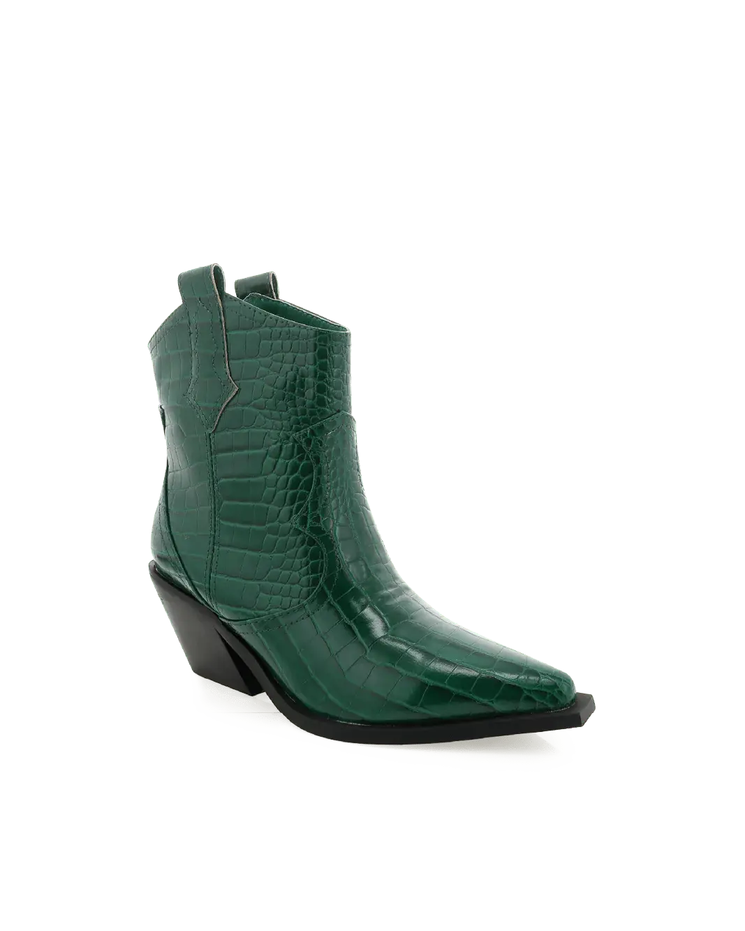 Billini - Ulrina Green Croc Embossed Boots