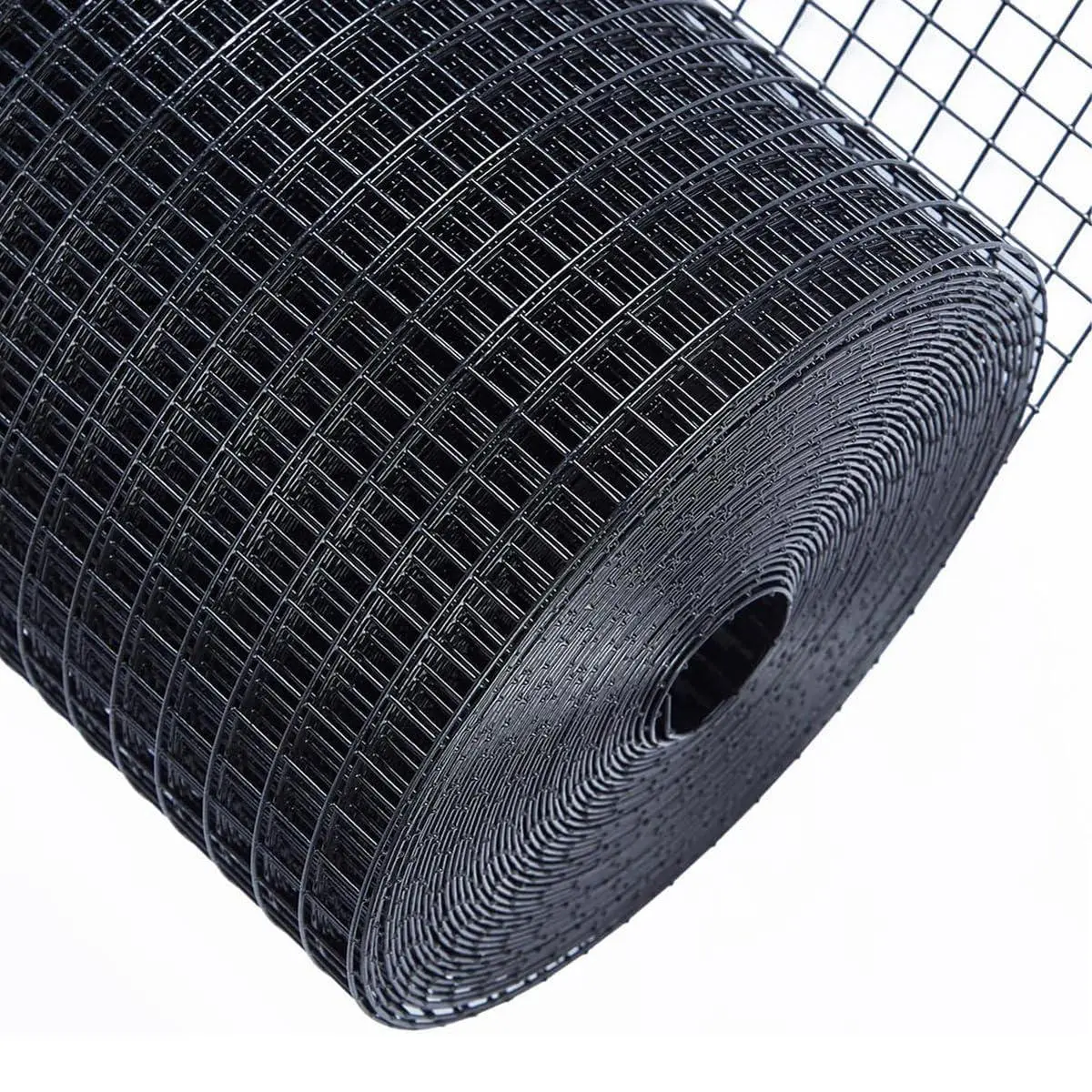 GARVEE Hardware Cloth 1/2 inch 72 x 100 ft 19 Gauge Chicken Wire Fence Galvanized Steel Mesh Rolled Fencing for Garden Supports Poultry Netting Cage Snake Fence Tree Guard, Black