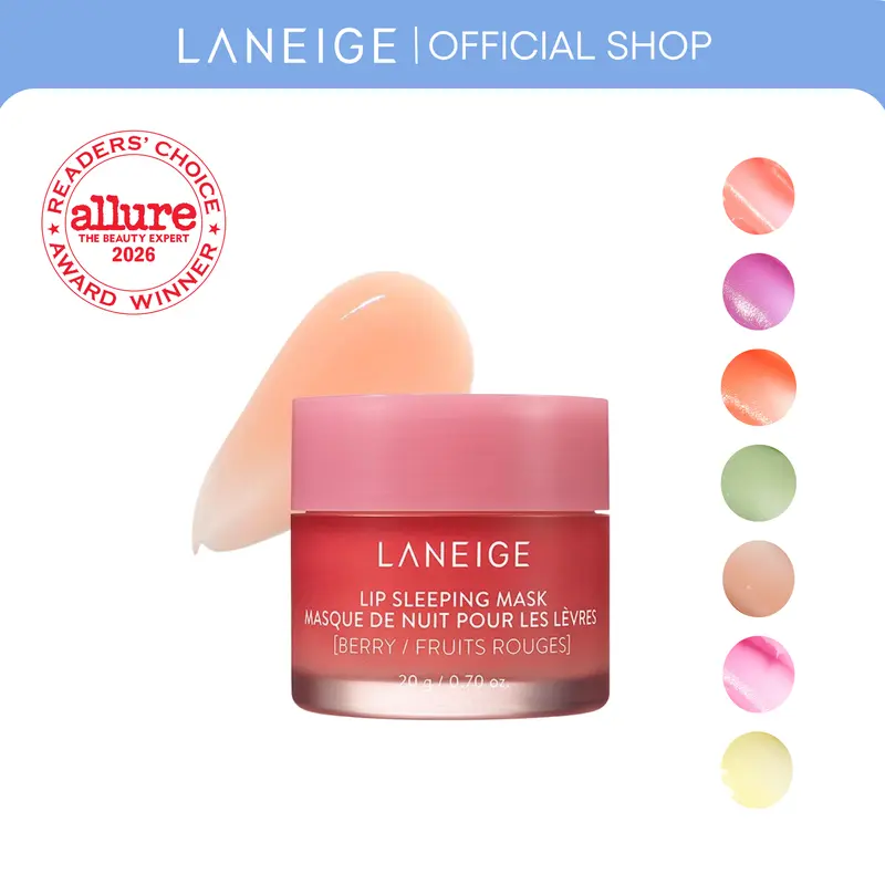 Laneige Lip Sleeping Mask, Hydrating and Nourishing Lip Mask, Korean Lip Care, Infused with Vitamin C, Murumuru & Shea Butter