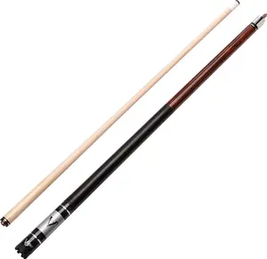 Viper Sinister 58" 2-Piece Billiard/Pool Cue, Dark Brown with Silver Inlay