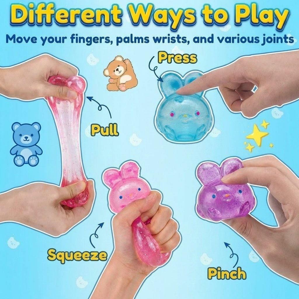 Schylling Jelly Squish – Soft Gel-Filled Sensory Squeeze Toy for Home, Office & Travel, Stretchy Anxiety Relief Fidget, Calming Stress Ball for School & On-the-Go, Portable Relaxing Jelly Texture Toy Gift for All Ages