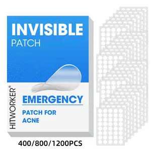 Transparent Acne Patches 400/800 Pack, Alcohol-Free and Scentless, Waterproof and Skin-Friendly, Day and Night Use