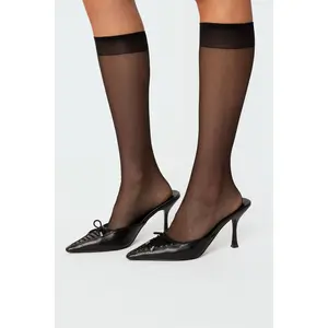 Sheer Mesh Knee High Socks