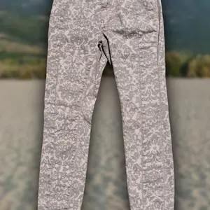 Anthropologie Pilcro Beige Filigree Straight Leg Jeans Sz 27