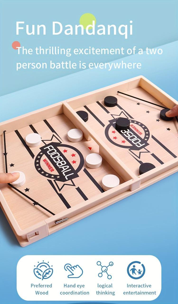 Wooden Catapult Chess for Two Players - Desktop Launching Fun Parent-Child Interactive Competitive Battle Game, Educational Toy for Halloween, Thanksgiving, Christmas, and Birthday Gifts. Some Patterns, Accessories, and Colors May Vary