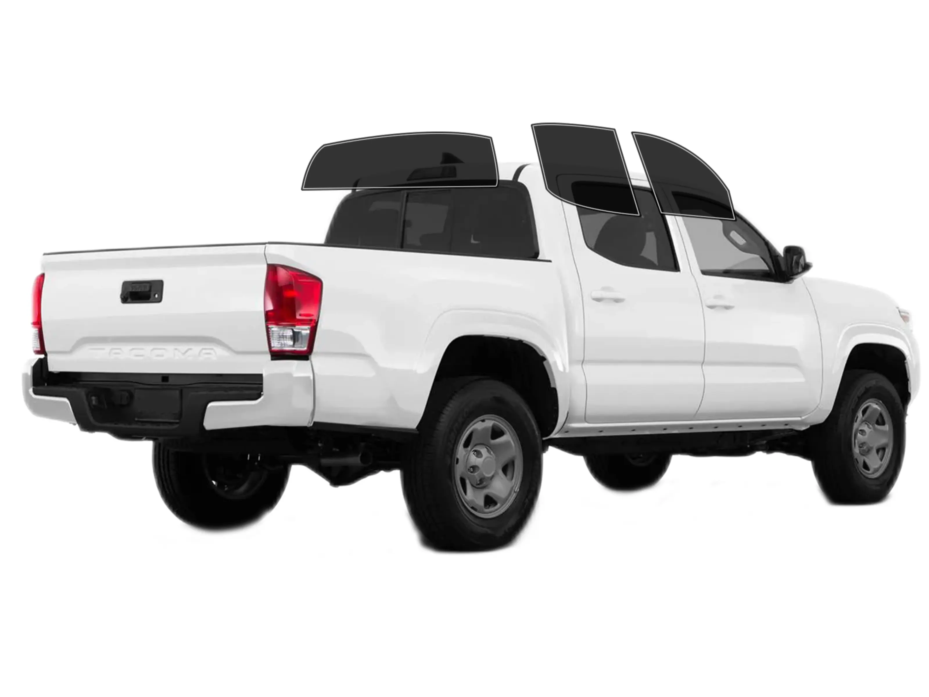 Precut 2Ply  Window Tint Film for Toyota Tacoma Double 2016-2023 Cars Sun Blocking Protection, Privacy, and Anti-Shatter Glass Film Any Tint Shade Kit