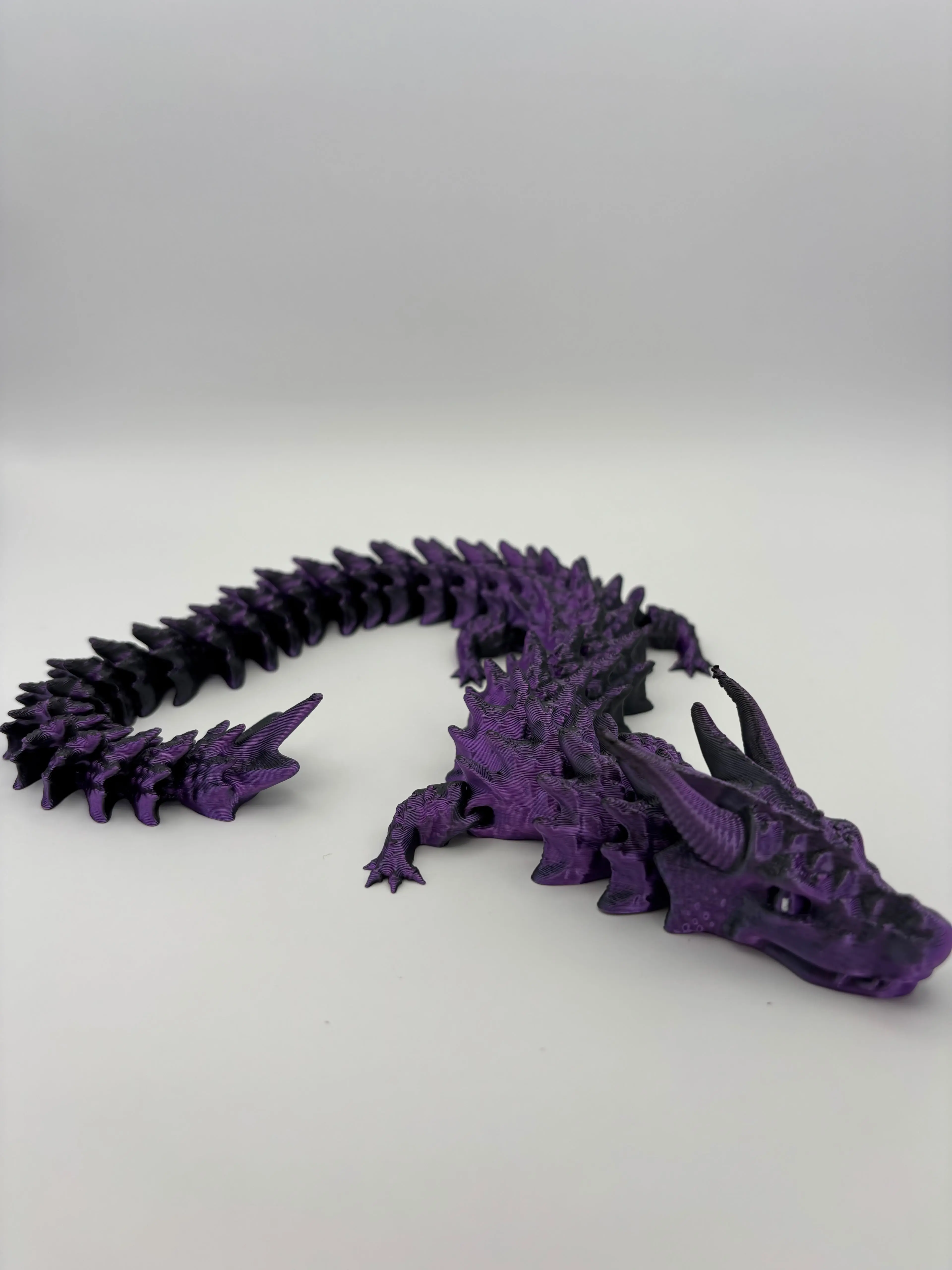 Large Articulated Dragon Sensory Fidget Toy – Flexible 3D Printed Dragon for Kids & Adults