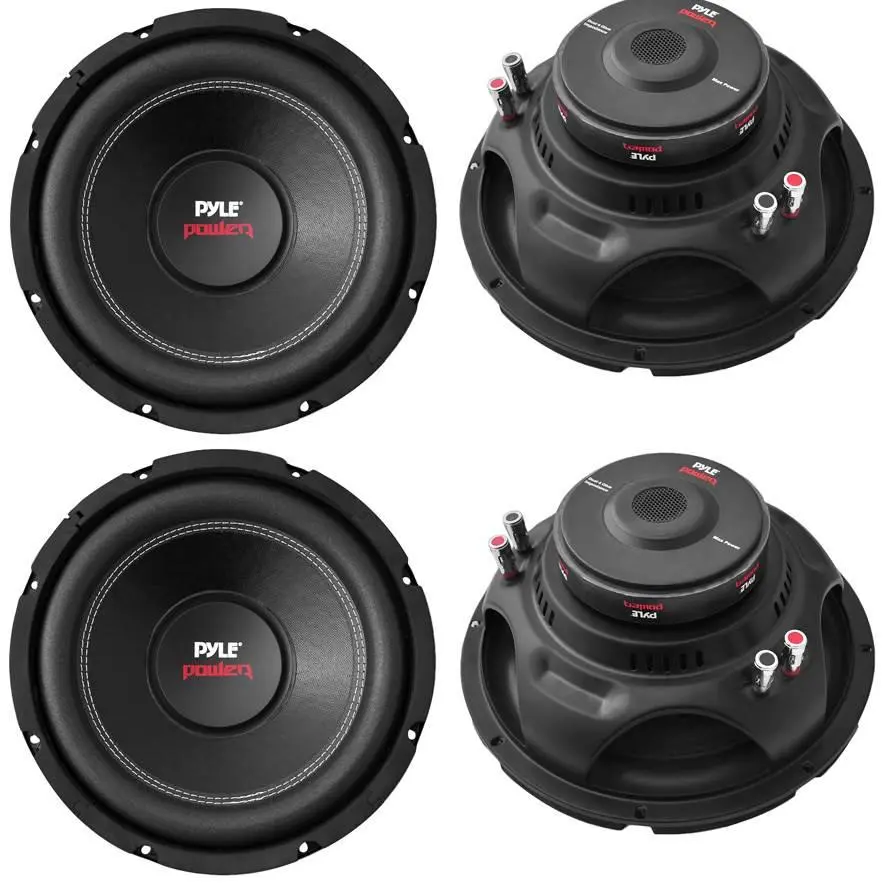 Pyle PLPW10D Power 10" 1000W 4 Ohm Car Audio Dual Voice Coil Subwoofer (4 Pack) Pyle PLPW10D Power 10" 1000W 4 Ohm Car Audio Dual Voice Coil Subwoofer (4 Pack)