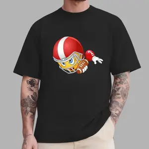 Funny Football Emoji Tee  This Goes Hard