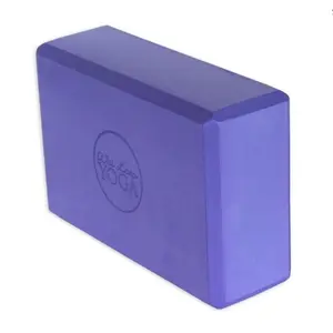212 MAIN 3 in. Foam Yoga Block - 16-Pack, Purple, Body Alignment Support & Alignment Aid for Yoga, Pilates Poses