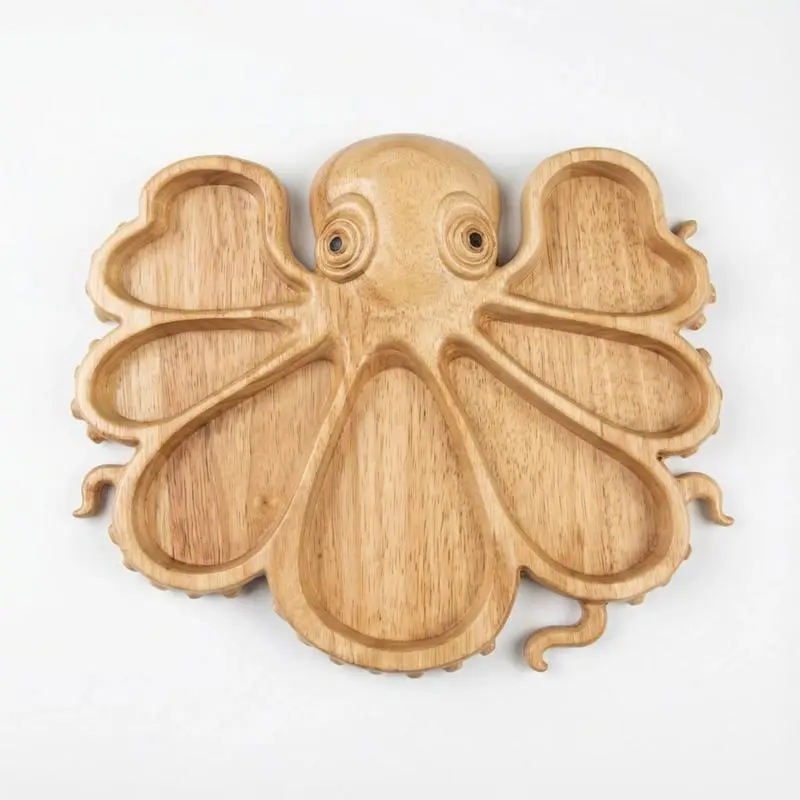 15x13inchs Octopus Charcuterie Board - BPA-Free Kitchen Serving Platter for Foodies, Marine Decor Collectors, Ideal for Cheeses, Parties