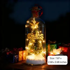 Forever Voice Recordable Christmas Tree Bottle – Personalized Message Ornament That Saves Voices Forever – Heartfelt Christmas Gift for Mom, Kids, Friends & Loved Ones--Valentine's Day gift