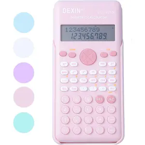 Scientific Calculators for Students, 240 Functions 2-Line Standard Scientific Calculator, Cute School Office Supplies,Math Calculator for School (Pink)