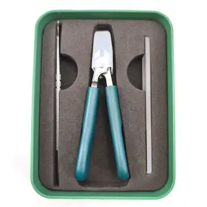 3-piece set of eagle beak slanted nail clippers, wide claw splash proof slanted nail clippers, slanted claw in toe nail clippers, suitable for thick toenails (green) Chrome Nail Powder Pearl Dust Kit