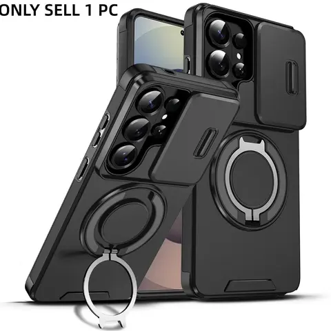 For Samsung Galaxy S26 Ultra S26 Plus S26 Smartphone Protective Case, Mobile phone casing, Shockproof Armor Magnetic Ring Cover For Magsafe Wireless Charge Casing Protection Cellphone Shell Cover