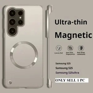 Luxury Phone Case: Ultra Thin Frameless Hard PC Phone Case Suitable for Samsung Galaxy S26/S25/24/23/Ultra/Plus/FE Protective Case Cover