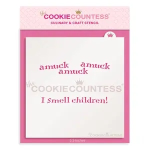 Cookie Stick Stencil - Witchy Sayings