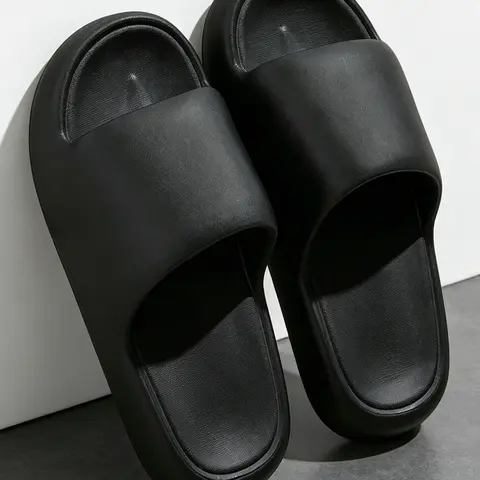 Stylish Quiet Slippers for Women and Men, Summer New Thick Sole Slides Non-Slip Indoor Home Sandals for All Seasons, Casual Eva Footwear Ladies Slippers, Daily Casual Slippers