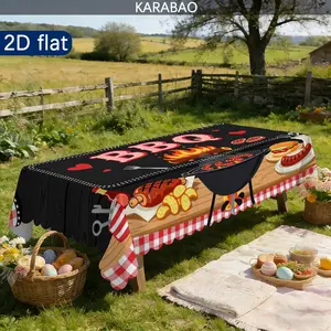 Outdoor Tablecloth, BBQ Party Picnic Cloth, Checkered Outdoor Decoration, Washable Durable Easy Care, Camping Barbecue Home Decor