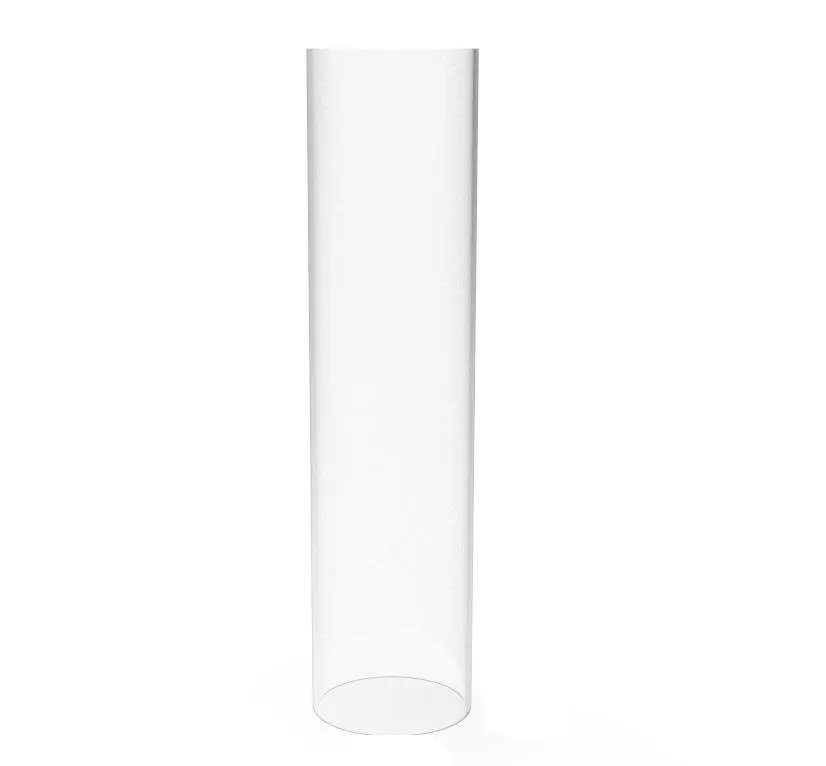 FixtureDisplays® Clear Acrylic Tube 3" (nominal) Diameter (2.953" exact outside dim) x 12" Long, 5/64" (2mm) Wall Open Ended  15140-12"-1PK-NF
