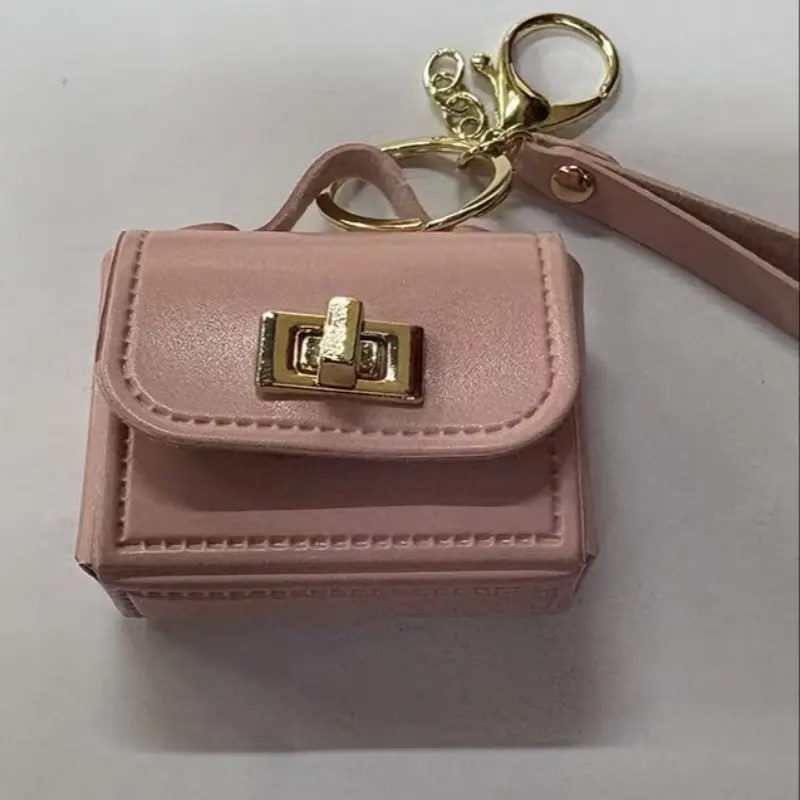 Leather Bag, Electronic Wireless Earphone Case, Earphone Storage Bag, Audio Headphones Accessories, Headset, Multi-Functional Coin Purse, Fashionable High-Quality Compact Mini Wallet, Creative Personalized Design