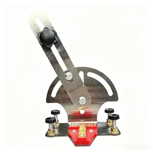 Adjustable Laser Level Wall Mount Bracket - 180° Rotatable Universal Hanger with Dual Axis Level Vial, 1/4" & 5/8" Adapters, Stainless Steel Holder for Tile & Woodworking