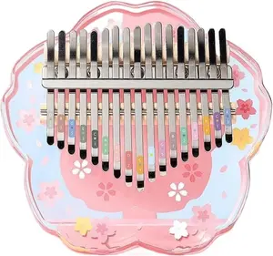Kalimba Thumb Piano 17 Keys Professional Thumb Fiddle Musical Instrument with Acrylic Finish portable finger kalimba