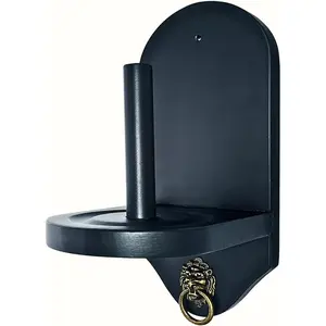 Billiards Wall Mount Cone Chalk Holder (Matte Black) – Modern Design with Mounting Hardware – Fits Silver Cup or Master Tweeten Cone Talc