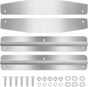 24" Heavy Duty Mud Flap Weights, Mudflap Weights, Semi Mudflap Weights, 24" Universal Mudflap Weights Pair Weight with Backing Plate Mirrored and Install Screw