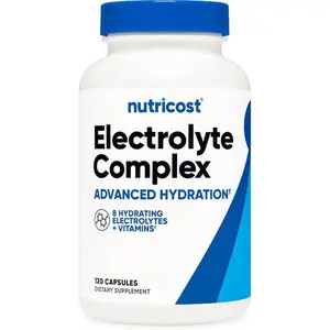 Nutricost Electrolyte Complex Advanced Hydration (120 Capsules) - 8 Hydrating Electrolytes & Vitamins, Gluten Free, Non-GMO, Vegetarian