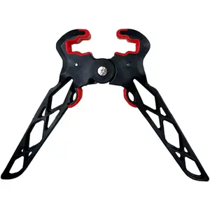 Archery Bow Stand Folding Compound Bow Stands Bow Jack Limbs Clamp Kickstand Ground Holder for Outdoor Hunting Shooting Accessories (Standard)