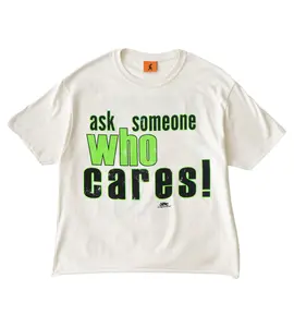 Living Product Ask Someone Tee White