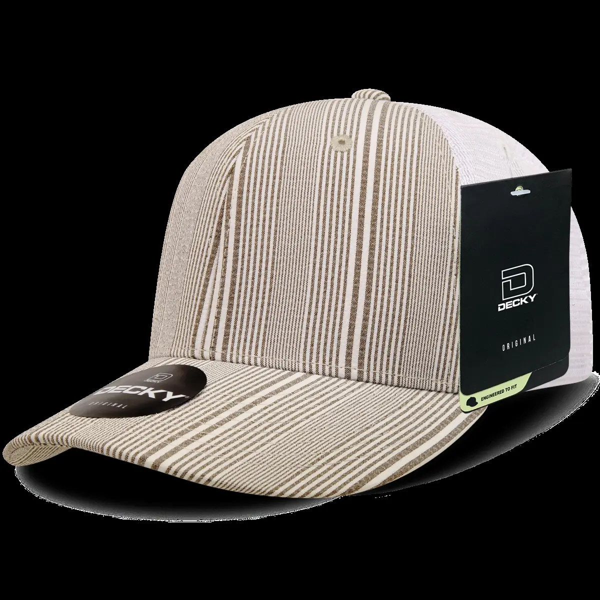 212 MAIN Unisex Plaid Print Trucker Cap for Dogs & Cats - 6-Panel, Mid Profile, Structured, Snapback Closure, 1 Size Fits Most, Model 6017-130 130-White