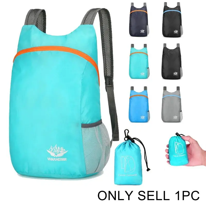 Waterproof Foldable Backpack – Lightweight Packable Travel Backpack for Men Women, Hiking Camping Climbing Outdoor Sports, Daypack Carry On Backpack