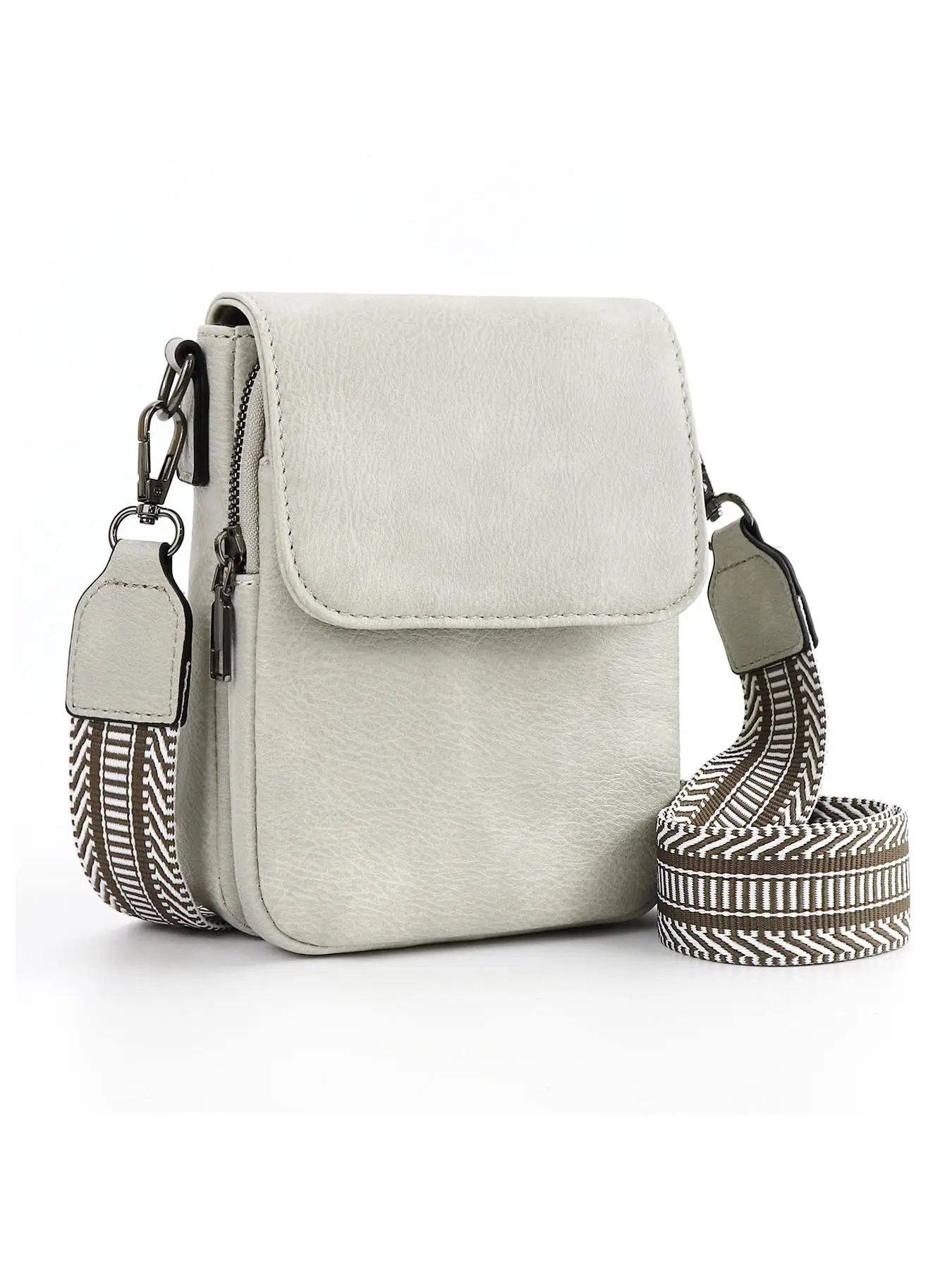 Women's Fashionable Ethnic Pattern Strap Crossbody Bag, Casual Pu Leather Shoulder Bag for Daily Used, Trendy Versatile High-quality Daily Commuting B