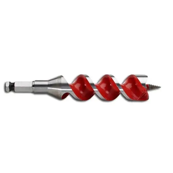 Milwaukee 48-13-1120 1-1/8" x 6-1/2" Auger Bit, Power Tool Accessory with Double Wing Spurs for Plumbers, Creates Clean Holes