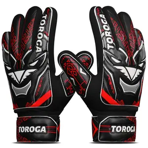 Sports & Outdoor Soccer Goalie Gloves  Football Goalkeeper For With 4mm Latex Heavy Grip Palm Double Wrist Finger Protection