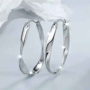 Unique Twisted Design Women's Earrings Hypoallergenic Material Elegant Gift for Girlfriend Comfortable and Stylish