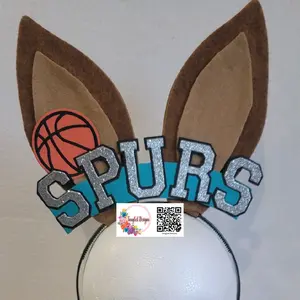 Coyote Basketball Themed Ears, Fun Sports Accessory for Basketball Fans