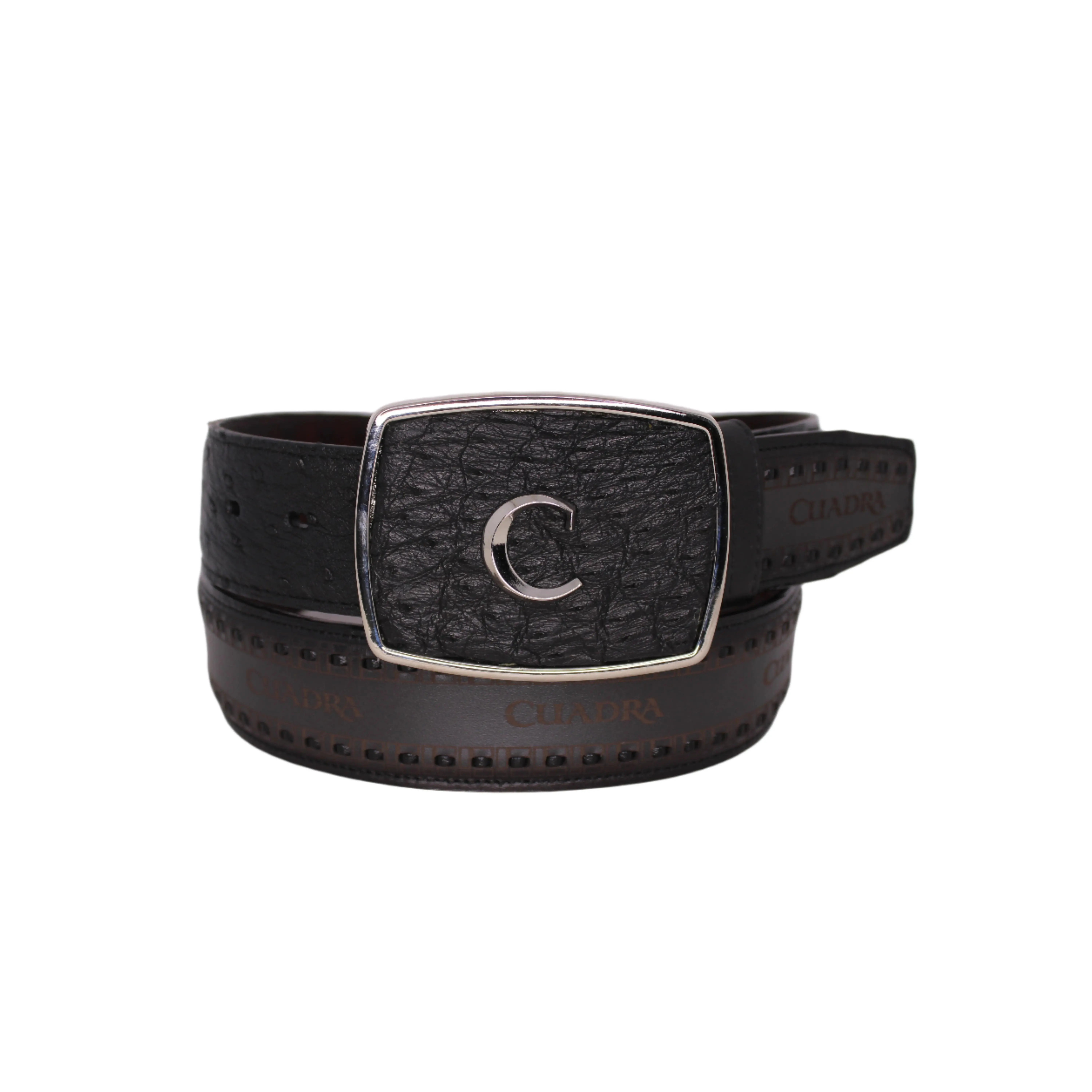 Moroni Ostrich Leather Cuadra Belt