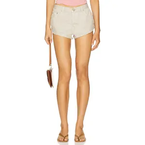 One Teaspoon Bandit Low Waist Denim Shorts in Stone