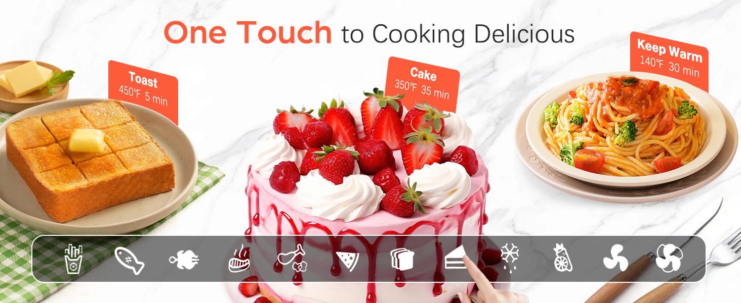 OSTBA French Door Air Fryer Toaster Oven Combo, 102 Recipes & 7 Accessories Extra Large Airfryer Convection Oven Countertop 10-in-1, 95% Less Oil, Fast & Crispy Cooking, Easy to Clean, Recipes