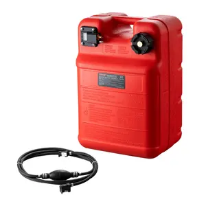 fathersdaygift  VEVOR Marine Tank, 6.34-Gallon/24-L Marine Portable Tank Outboard Marine Boat Transfer Tank with 9.8ft Hose, Gauge for Outboard Engine Boats, Yacht, Fishing Boat, Deck Boat, Red