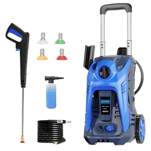 Electric Pressure Washer 2500 PSI MAX Power Washer with Touch Screen, 1.85 GPM, 4 Quick Connect Nozzles and Foam Cannon, High Pressure Cleaning Machine for Cars Driveways Home Outdoor