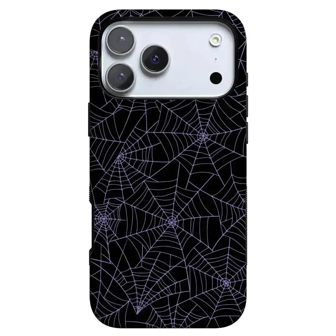Casely iPhone 17 Pro Case | Midnight Web | Spider Web | Bold Protective Design | Compatible with MagSafe
