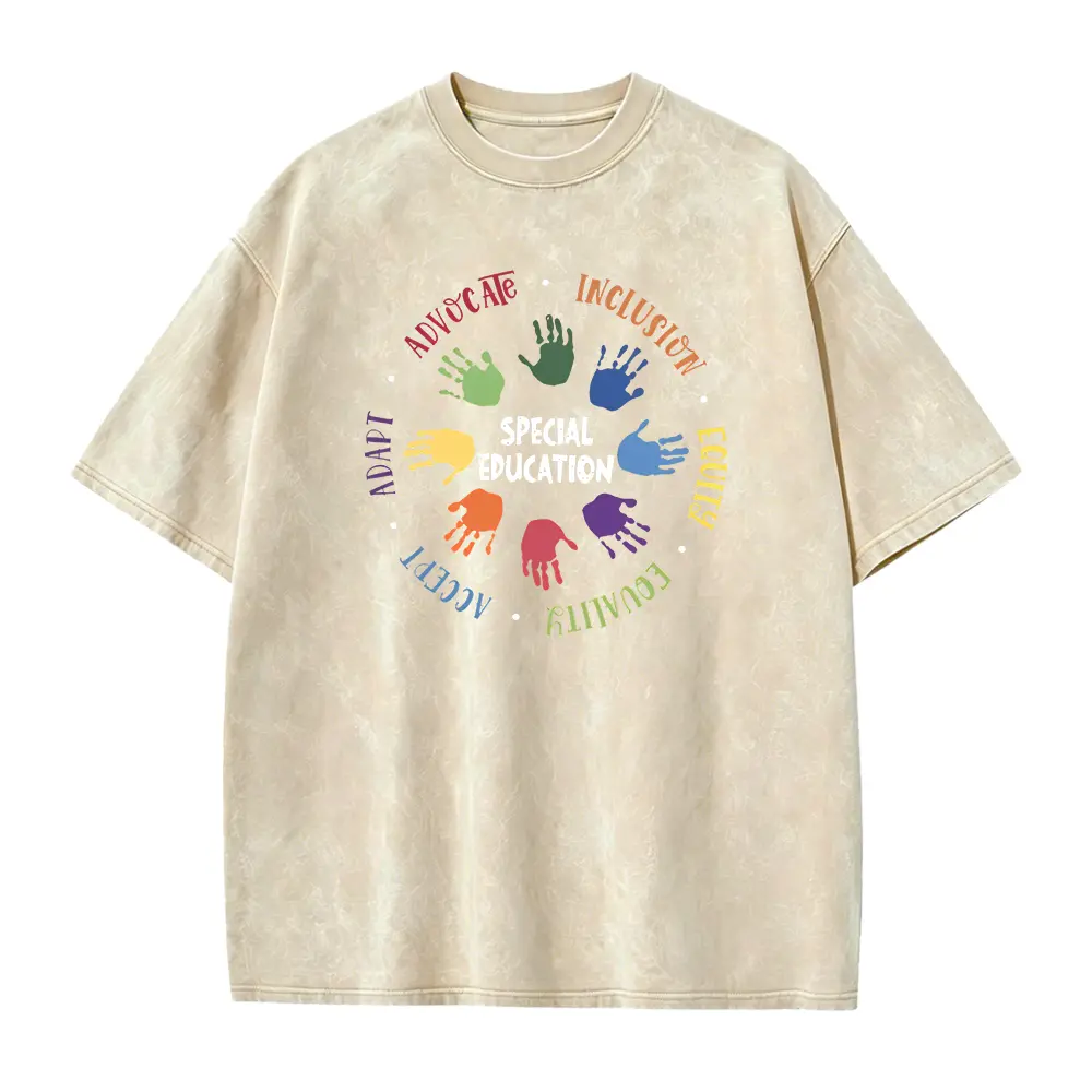 Milk Silk Polyester Short Sleeve T-Shirt – Comfortable, Durable, Lightweight Fabric Featuring Advocacy, Inclusion, Special Education & Equity Designs for Community Events